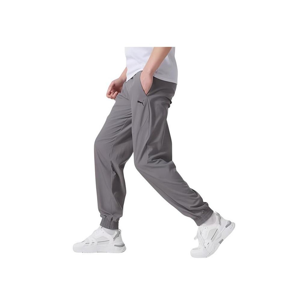 Puma Bequeme Atmungsaktive Weiche Bündchen Lässige Hosen Herren Hosen Grau 687566-79