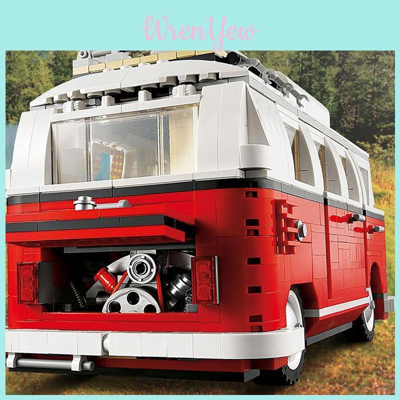 Volkswagen Bus T1 Building Blocks Set With Diy Assembly For Kids And Adults
