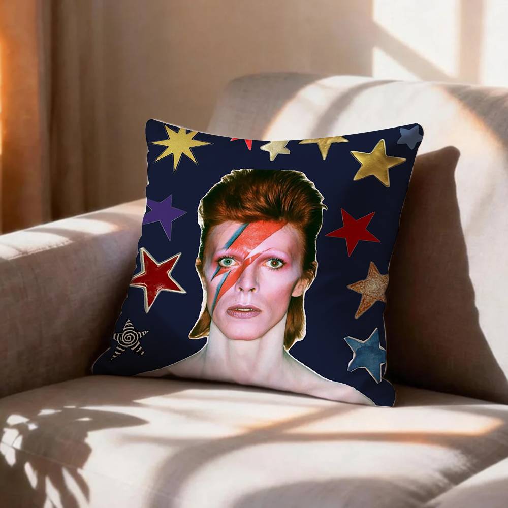 cool D-DavidS B-BowieS Pillow Case Pattern Printed Pillowcase For Living Room Sofa Cushion Cover