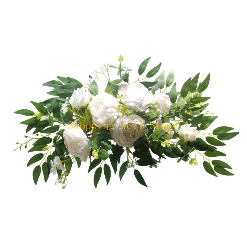 KX4B Artificial Flower Swag Wedding Arch Flower Decoration for Wedding Ceremony Sign