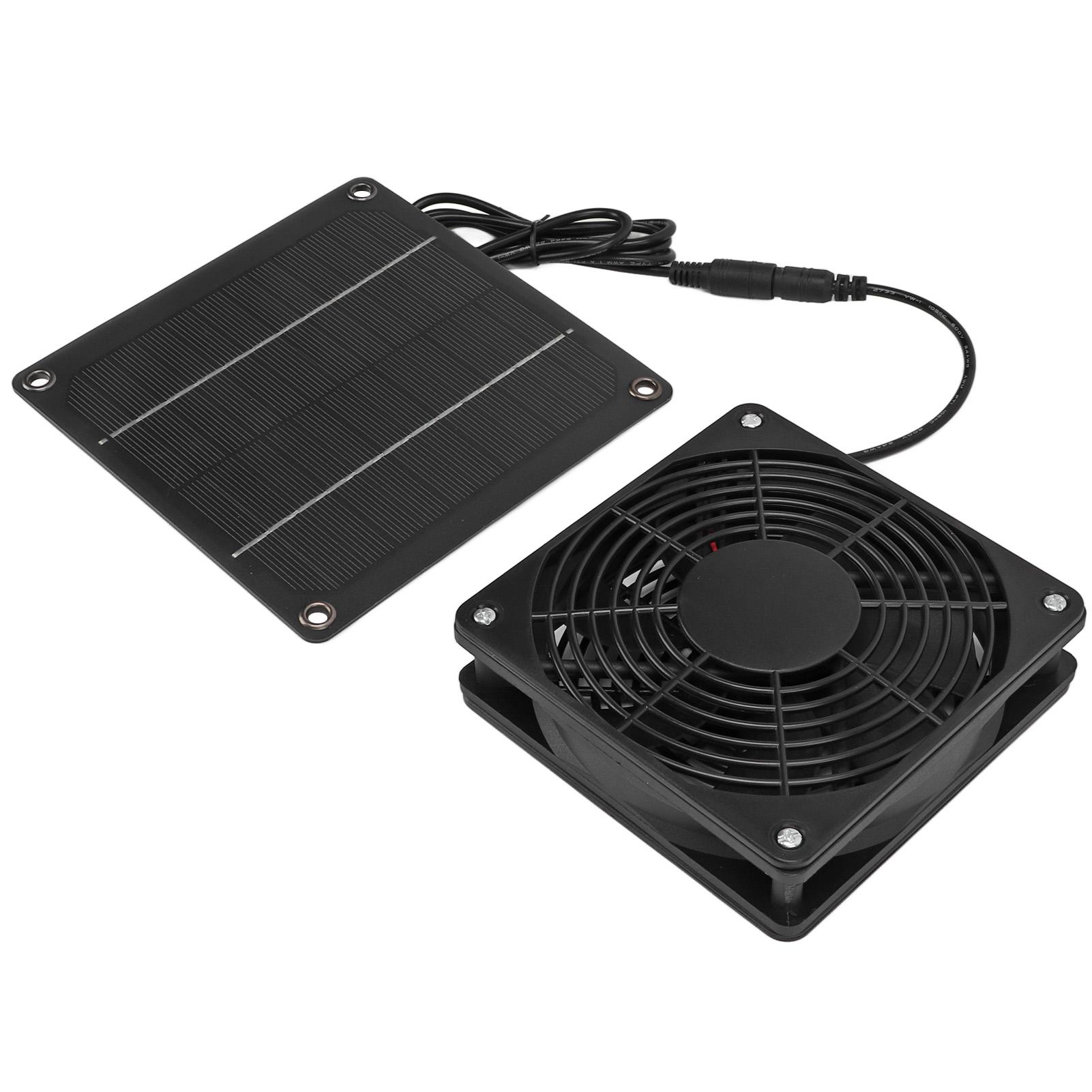 

Солнечный вентилятор эффективное охлаждение безопасность защита легко устанавливается 3W 43.4CFM комплект вентилятора солнечной панели для домашних животных