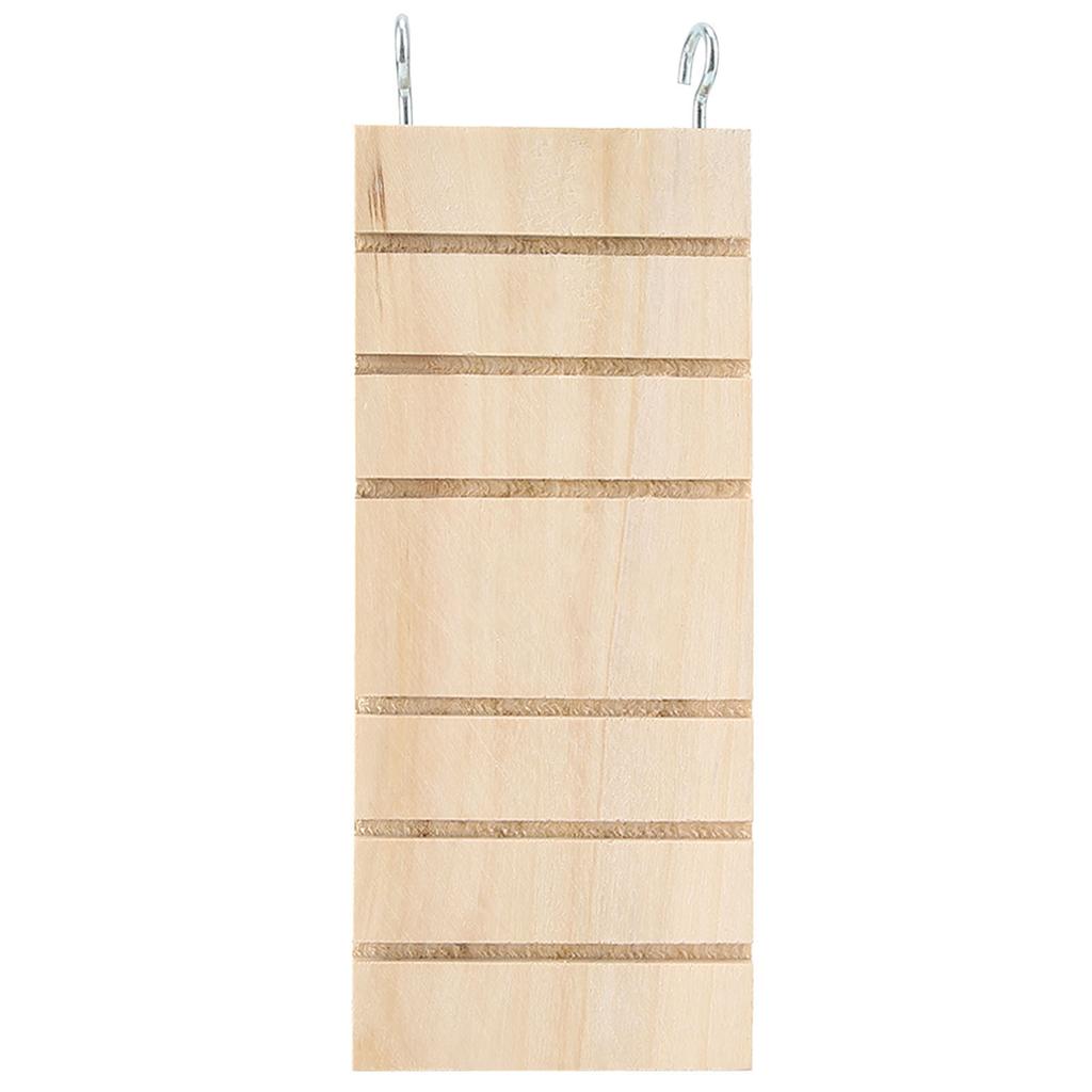 Pet Wooden Ladder Hamster Bird Stand Platform Toy Rest Board Perches Cage