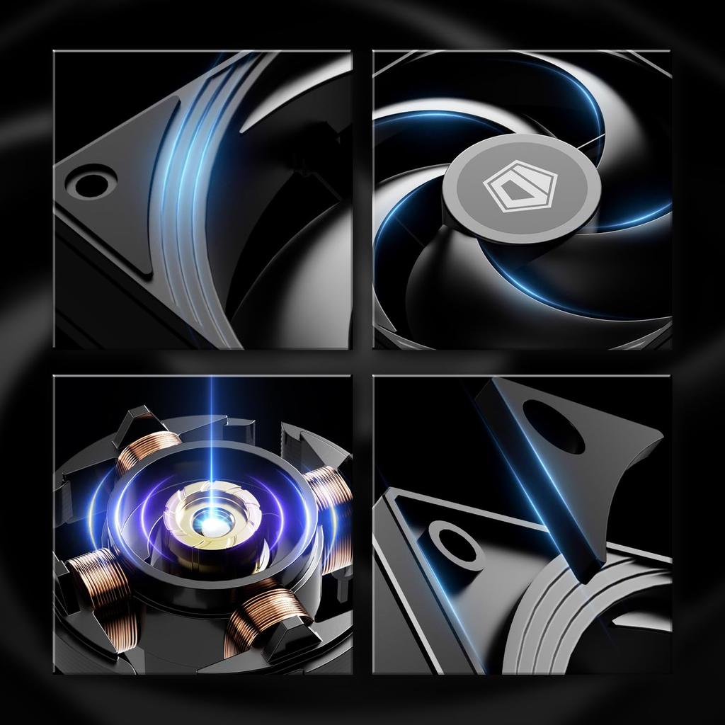 FROZN A620 PRO SE Blackout Dual Tower Air CPU 6 X 6mm Heat Dual 120x120x25mm Silent Compatible with Intel AMD ID-COOLING - Cooler, Tubes, Fans,
