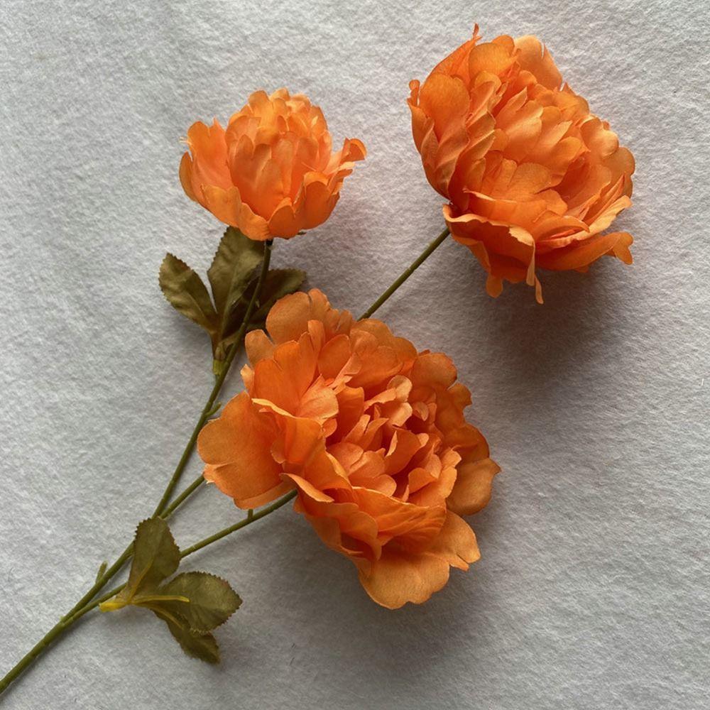 Silk Petals Peony Artificial Flower Multicolor Faux Flower Peony Lifelike Flowers  Wedding Ornament