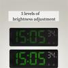Multi-function Electronic Clock Multi-set Alarm Clock Mirror Clock Home Decoration Simple Large Screen Clock