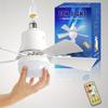 1pc Easily Installed Dimmable Fan Ceiling Fan, with Lamp Fan Suitable for Bathroom, Bedroom, Kitchen and Balcony.