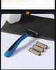 Stainless Steel Triple Blade Manual Shaving Razor for Men - 21 Blades