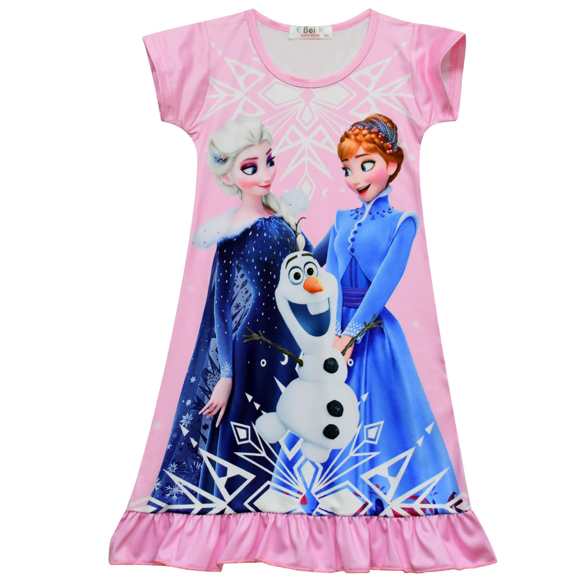 

Frozen, Elsa Anna, Girls Princess Dress, Children S Loungewear Pajamas Pajamas 3114 100