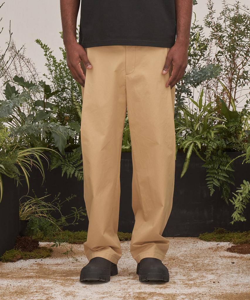 WMC Deep Pleated Chino Pants_Beige