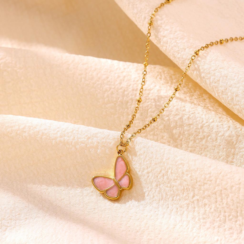 Cute Gold Color Snail Necklace For Women Exquisite Stainless Steel Animal Jewelry Hypoallergenic Minimalist Daily Wear Gift
