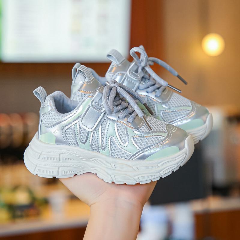 Children's trend mesh breathable dad shoes autumn new fashion versatile and comfortable boys and girls sports and leisure shoes