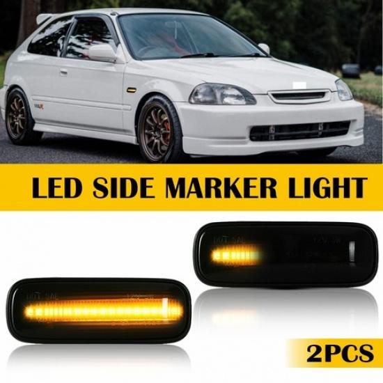 For Honda Sequential 1996-2000 Civic LED Marker Side Dynamic Turn Signal Lights