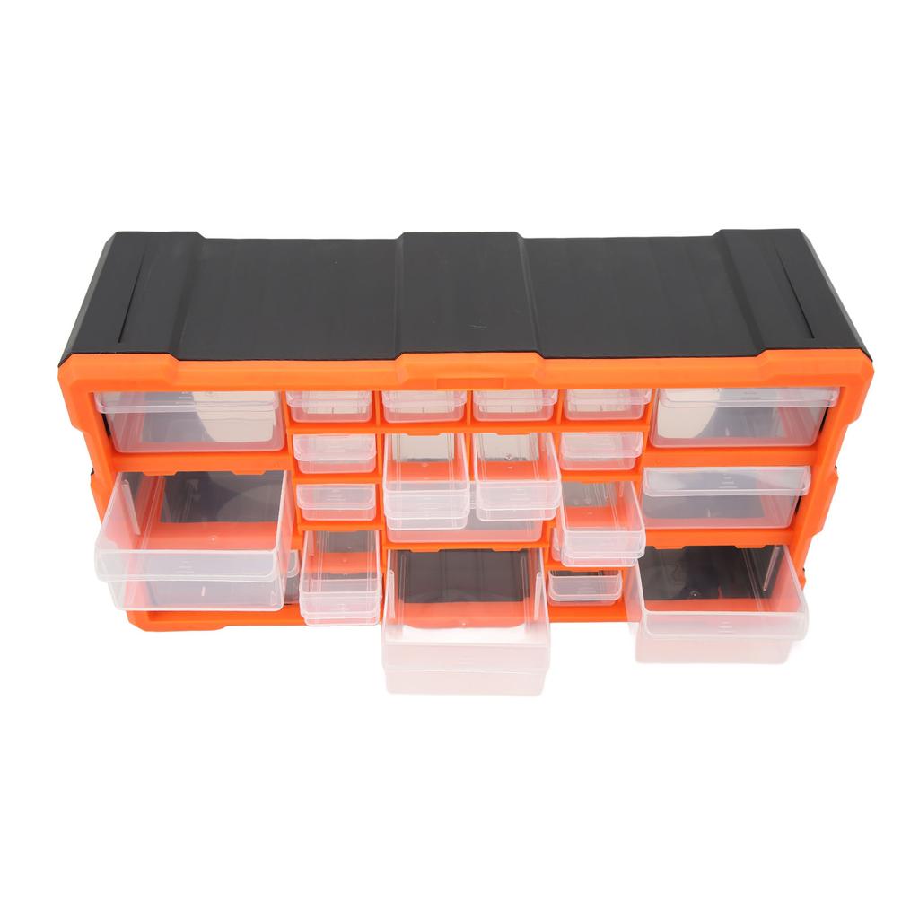 22 Drawer Organiser Bits Plastic Storage Units for DIY Tool Workshop Screws and Small Parts Cabinet