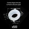 4/6-Point Shower Hose High-Temperature Silicone Gasket with Mid-Convex Washer