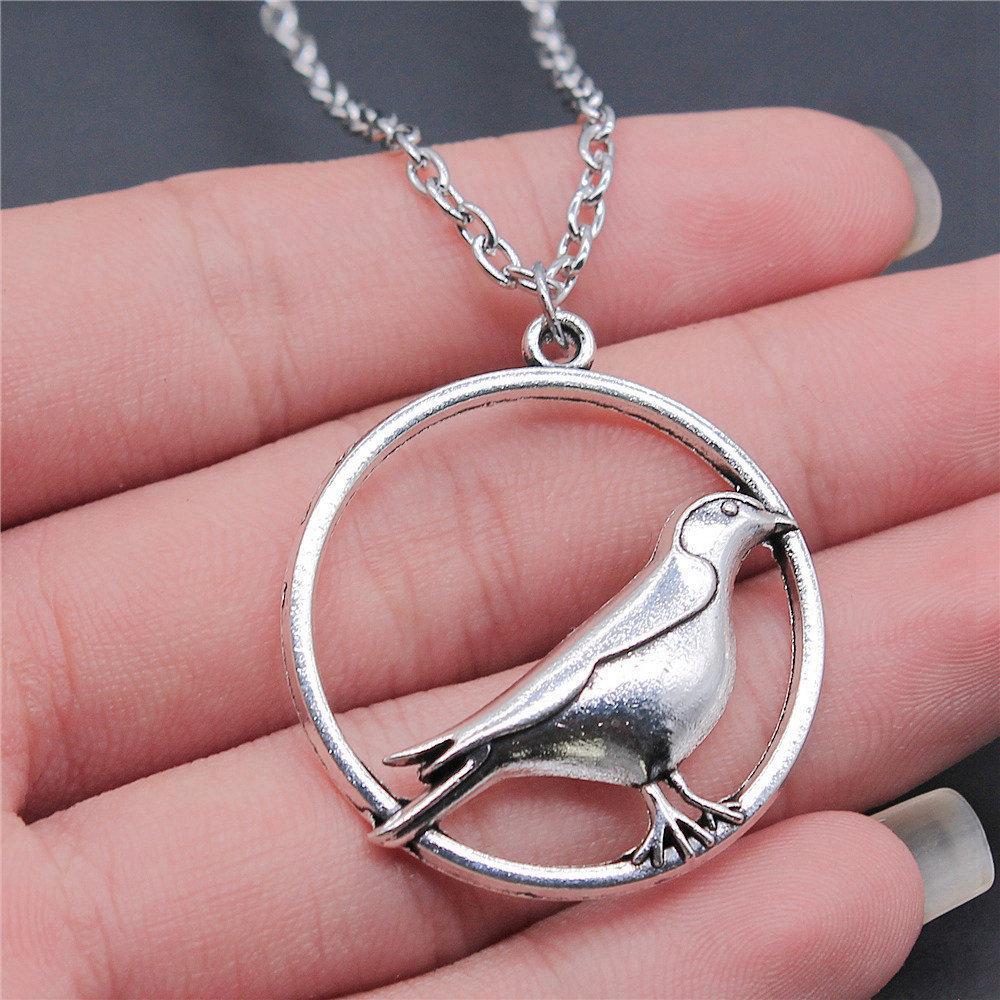 45cm Or 70cm Long Chain Necklace Bird Vintage Jewelry Supplies QN009