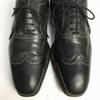 J.BRIGGS Full Brogue Wingtip Businessschuhe Größe 9 27.0 Schwarz Goodyear rahmengenäht(GEBRAUCHT)
