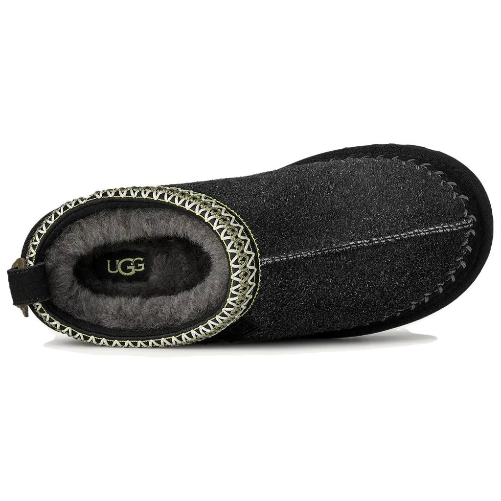 UGG Wildleder Tasman Biarritz Mode Bequeme Low-Top Freizeitschuhe Damen Freizeitschuhe Schwarz 1171444-BLK