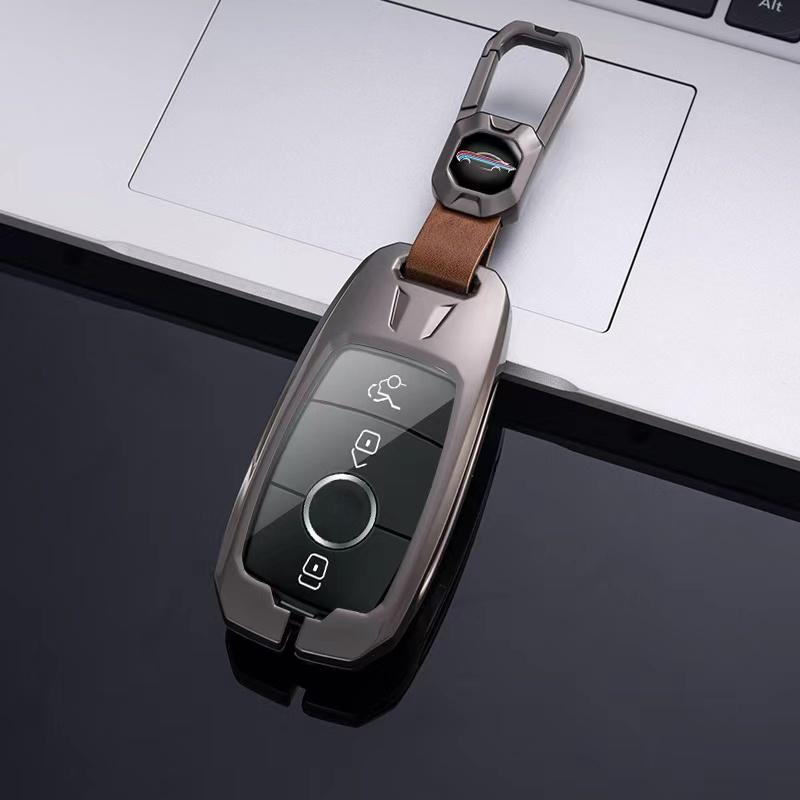 Metal Zinc Car Remote Key Case Cover Shell For A C E S G Class GLC CLE CLA GLB GLS W177 W205 W213 W222 X167 AMG