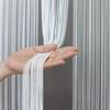 Flame retardant string curtain White 85cm width x 170cm Room divider Scandinavian Made in Japan Washable Stylish Blindfold Modern Commercial use