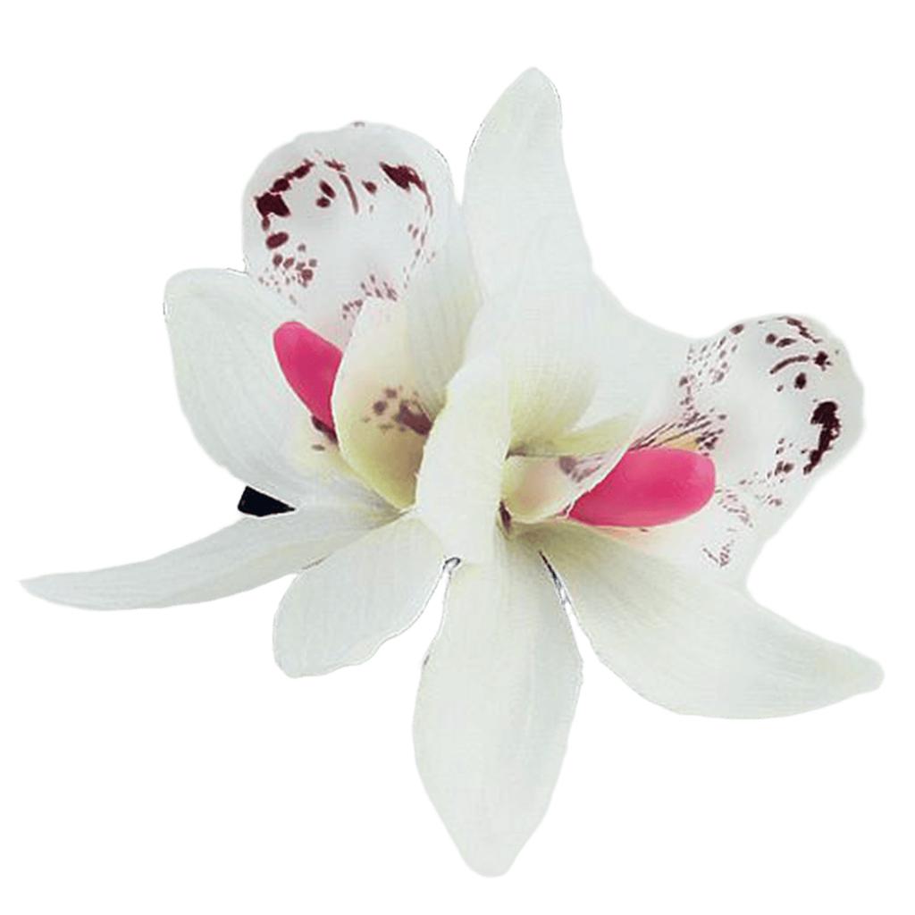 Hawaii Colourful Hair Clip Flower Hairpin Double Orchid Hair Clips Children's Hair Accessories for Women and Girls