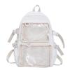 Versatile Large-Capacity Transparent Ita Backpack for Girls and Women