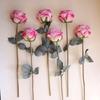 Artificial Rose Flower for Flower Arrangement Realistic Faux Silk Long Stem Rose Bouquet for Wedding Centerpiece Home Party Decor