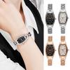 Fashion Quartz Watches for Women Slim Metal Band Bracelet Watch Elegant Simple Dial Dress Wristwatch Gifts for Mom Wife Birthday Anniversary