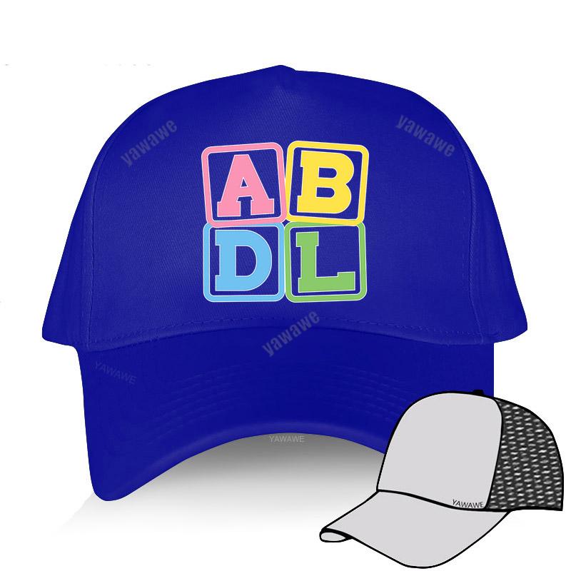 Cappello da sole estivo a tinta unita Carino Blocchi di lettere ABDL Pride Harajuku Divertente berretto da baseball Moda marca yawawe Cappello da pesca Hip Hop
