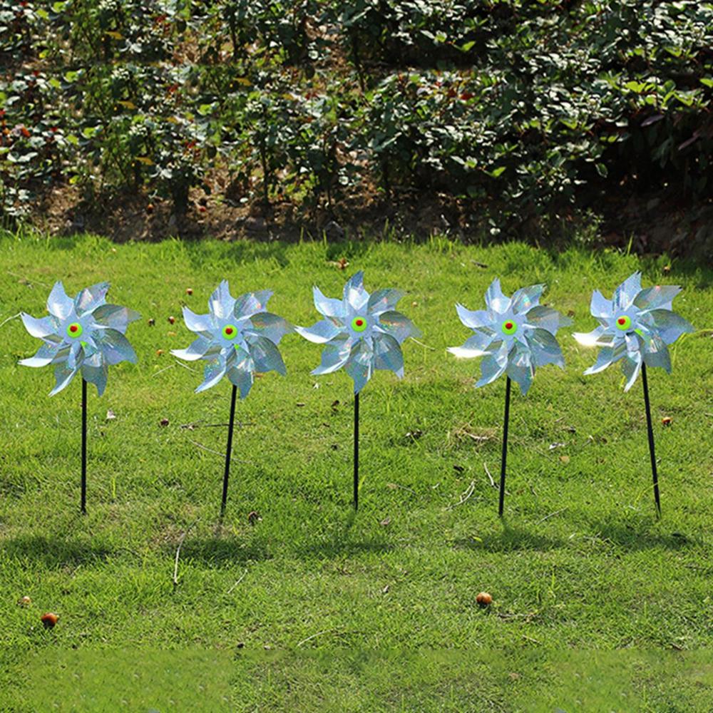 Decoration Deterrant Scare Off Spinner Holographic Pinwheel Bird Repellent Bird Blinder Windmill