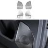 4PCS Stainless Steel Black Silver Car Door Loudspeakers Mesh Speaker Trim Cover For Kia K4 2025 Accessories LHD/RHD