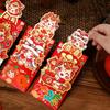 4 Stück Glück Chinesischer Stil Roter Umschlag Traditionelle Papier Glücksgeldbeutel Segen Hongbao Neujahr