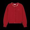 ELLE KIDS Girls' Sequin Neck Wool Knit Sweater