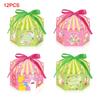 12pcs DIY Cookie Box Paper Gift Wrapping Box Fashion Packaging Basket  Party Supplies