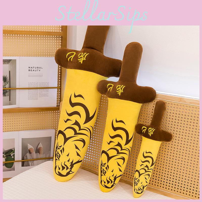 Dagger Plush Tiger Toys Animal Print Stuffed Doll Bedroom Decoration Gift Kids