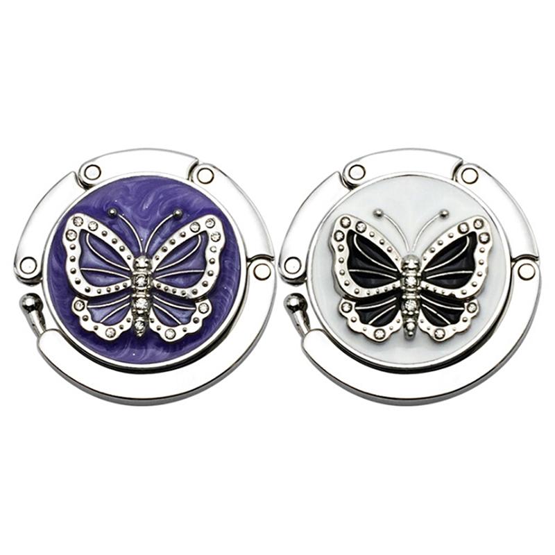 Butterfly Folding Bag Handbag Tote Table Hanger Hook Holder Purse Hanger Holder