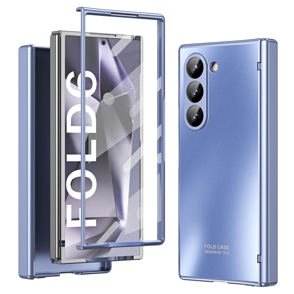 For Samsung Galaxy Z Fold6 5G Phone Case Hard PC Shockproof Cover with Front Screen Film