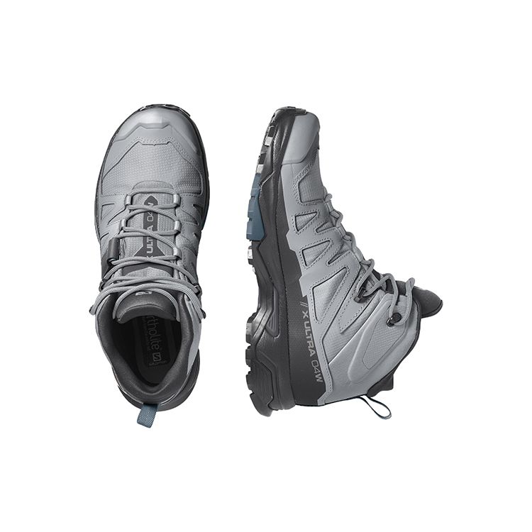 SALOMON X Ultra 4 Mid Gore-Tex Comfortable Durable Mid-Top Outdoor Functional Shoes Women Shoes Gray 416249