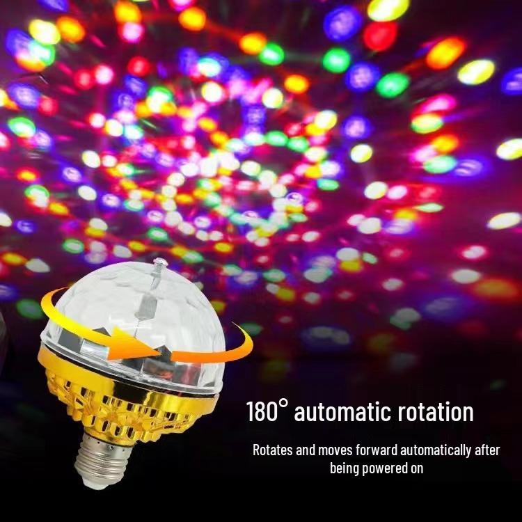 Seven-Color Rotating LED Magic Ball Light for KTV, Bar, and Stage Atmosphere