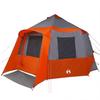 Cabin Tent 12 Person Gray and Orange 405 x 405 x 273 cm