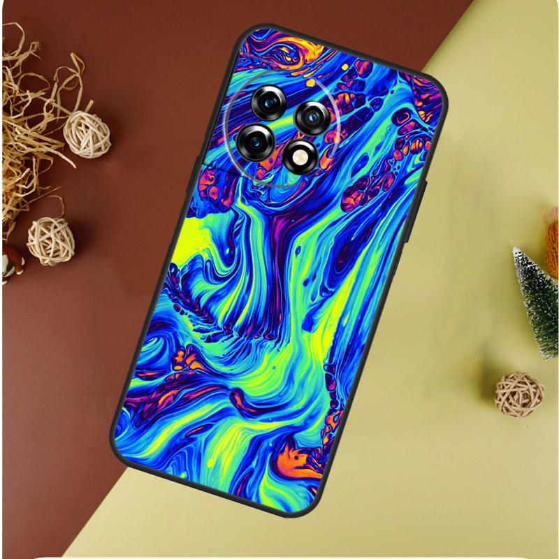 Psychedelic trippy abstract art For OnePlus 13 13R 12 12R 11 9 10 Pro 8T 9RT 10T 10R Nord 4 CE 2 3 Lite N20 N30 Phone Case