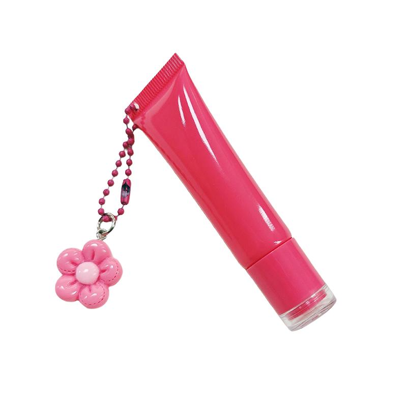 15Ml Empty Lipstick Tube With Keychain Pendant Squeeze Sub-Bottling Refillable Liquid Container Bottle Lipgloss Sample Bottle