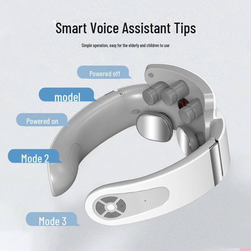 Tragbares Nacken- und Schultermassagegerät: Multifunktionale Wärme, Vibration & Nackenschutz