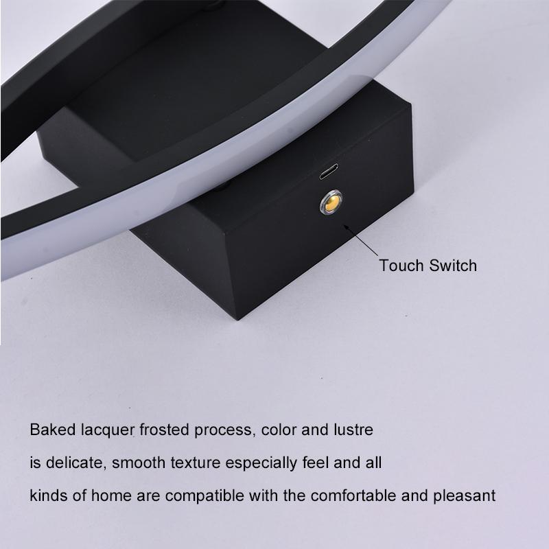 LED Wireless Wall Light Warm Light For Sofa Living Room TV Background Wall Light Luxury Decor Long Line Bedroom Bedside Lighting