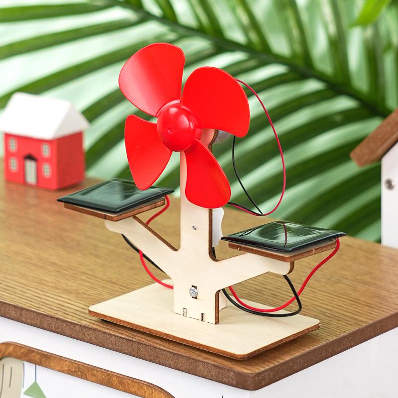 DIY Solar Fan Wooden Science Experiment Kit - Ideal for Cultivating Interest In Technology