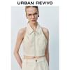 UR Women's Casual Cropped Sleeveless Polo Shirt