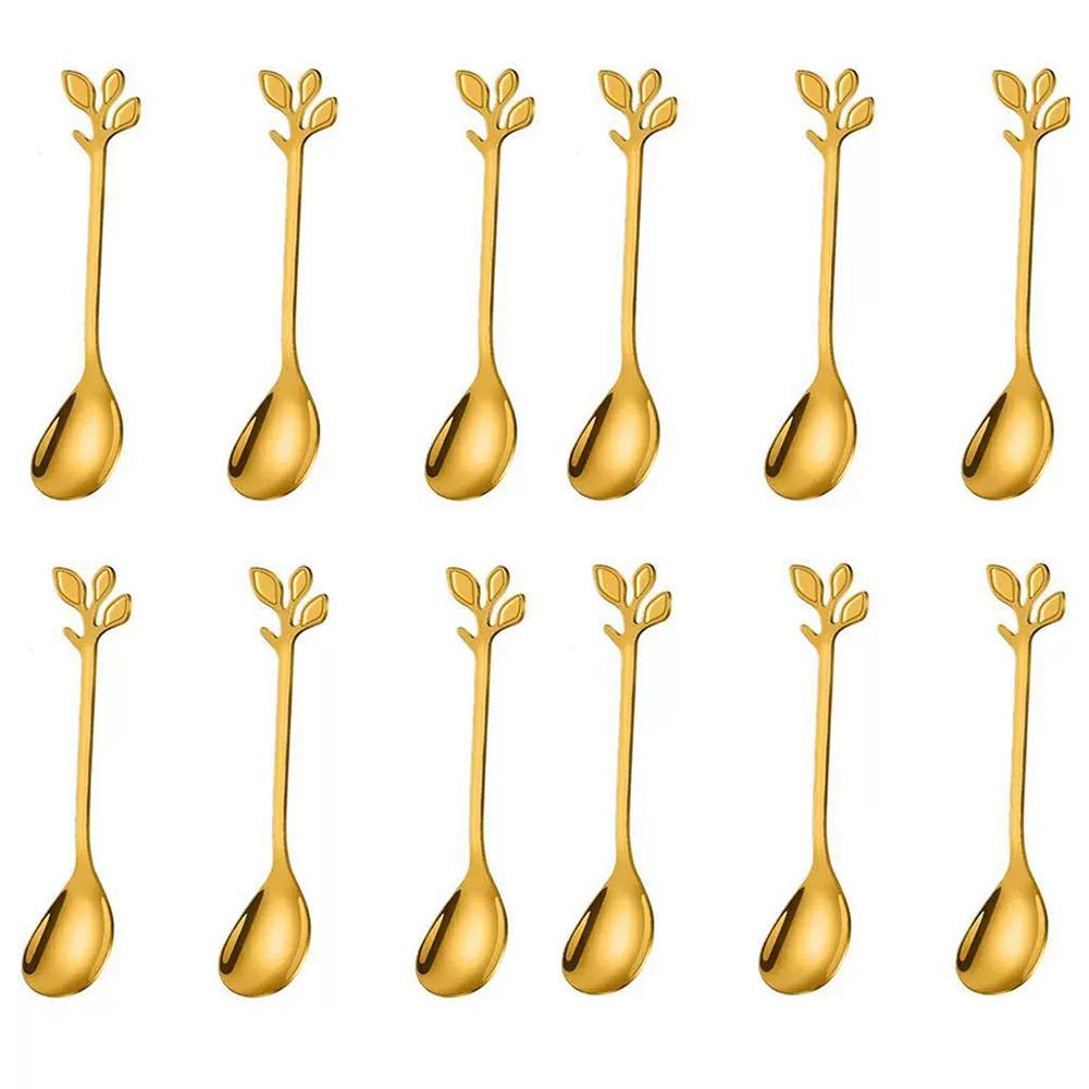 Casual Meals 12*2.5cm Stainless Steel Spoons Coffee Dessert Spoons Versatile For Any Occasion Easy To Clean Spoons