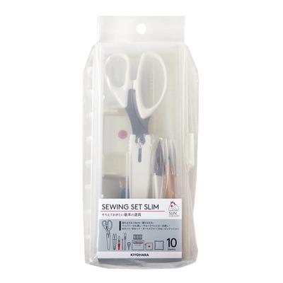 KIYOHARA Sankokko Sewing Set Slim 10 Pieces SUN80-31