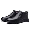 Winter Wool Men's Cotton Shoes Men's One Pedal Piled Thickened the Elderly Leather Dad Men's Shoes 47 Large Size Cotton Boots