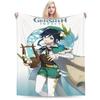 genshin impact game Accessories Blankets Soft Flannel Throw Blankets Comfortable Plush Thin Quilt