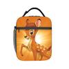 Cartoon Bambis Insulated Lunch Bag Portable  Meal Container Thermal Bag Tote Lunch Box Beach  Outdoor Men Women